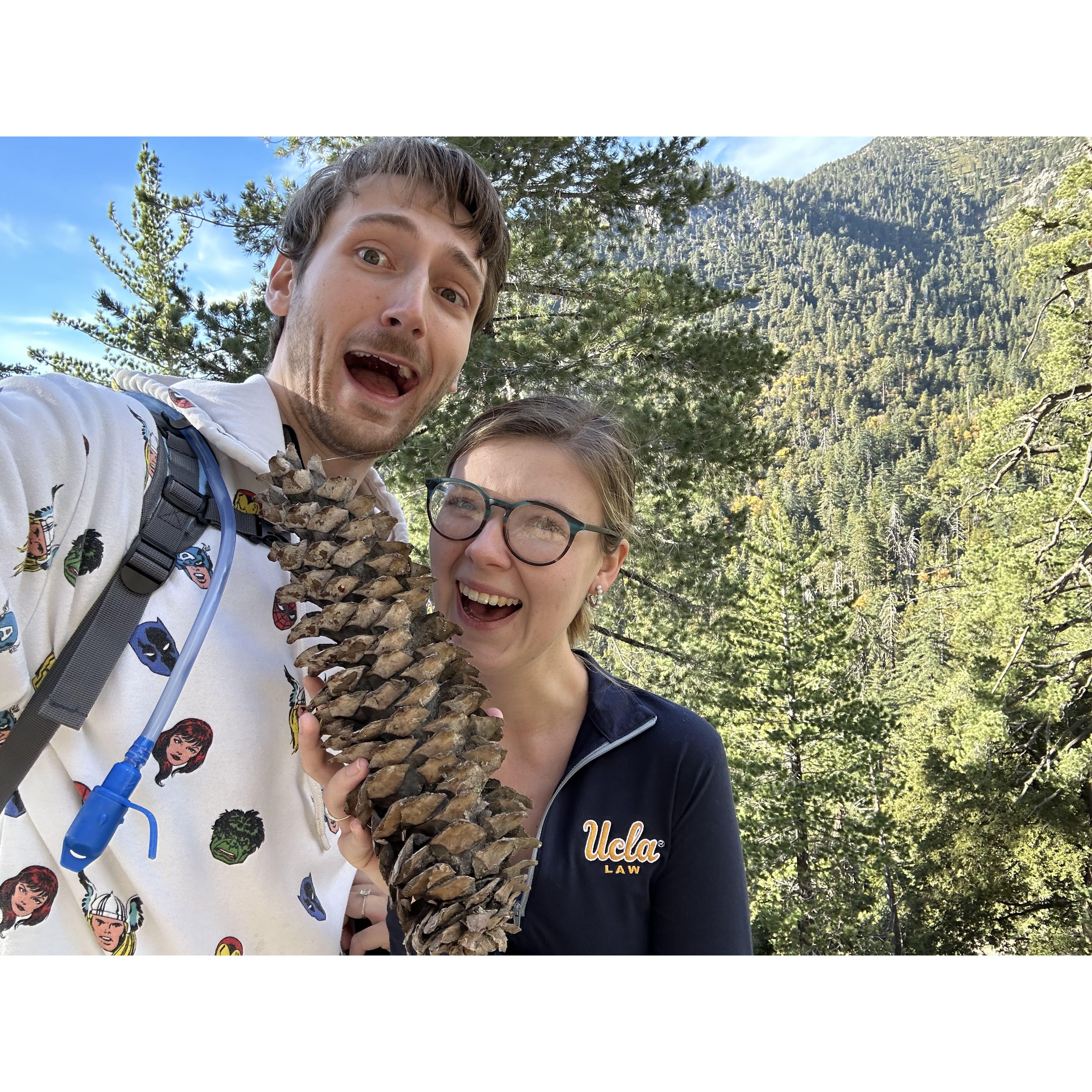 On Chloe's 24th birthday trip to Idyllwild CA!