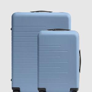 Small Carry-On & Large Check-In Suitcase Bundle in Blue