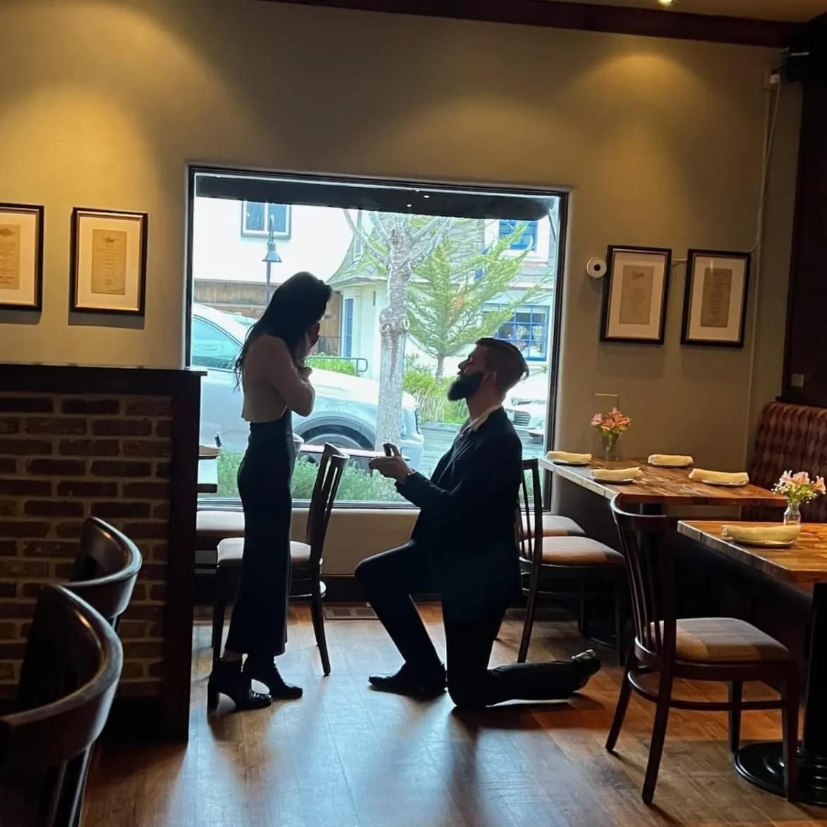 Proposal in Carmel-by-the-Sea. Taken on our 10 year anniversary on March 21, 2023