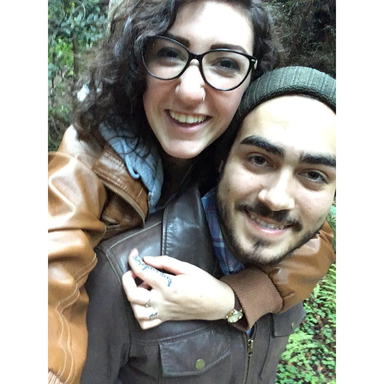a quick easy hike through muir woods a few days after our first christmas together, 2016