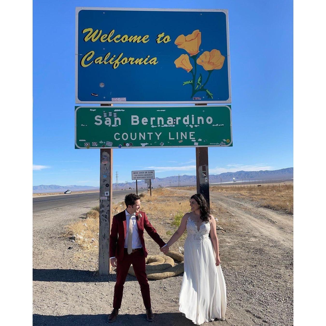 Marriage Managed. Honeymoon Road Trip accomplished. Back at our home in California. What a ride.