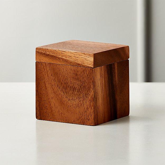 Season Acacia Wood Salt Cellar