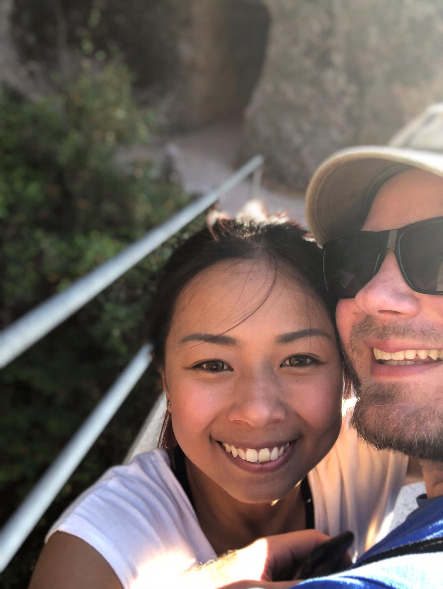 We went hiking at Pinnacle national park, it was so hard, i gave up in our middle way, but this guy kept encourage me and we finally made it
"just one foot in front of the other ;)"