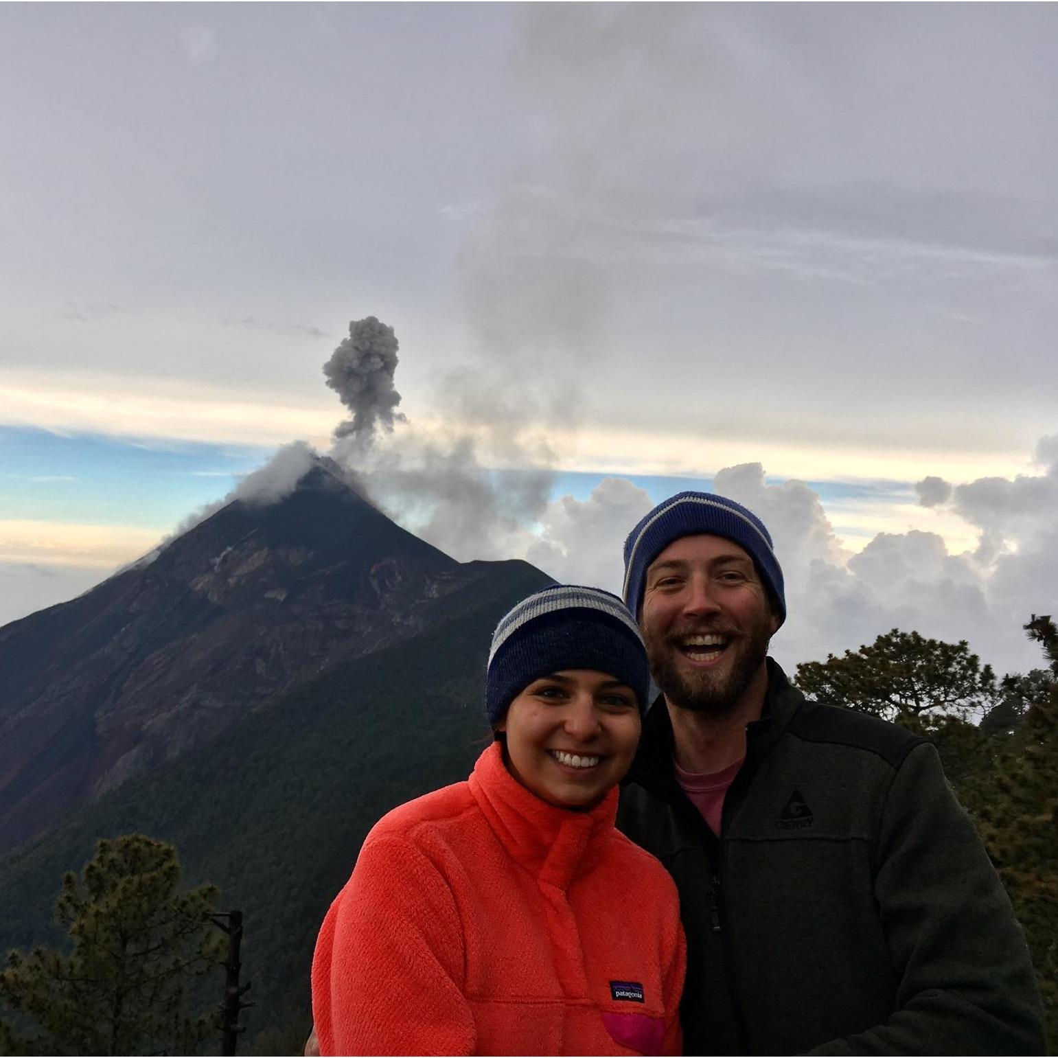 Volcano hiking in Guatemala.