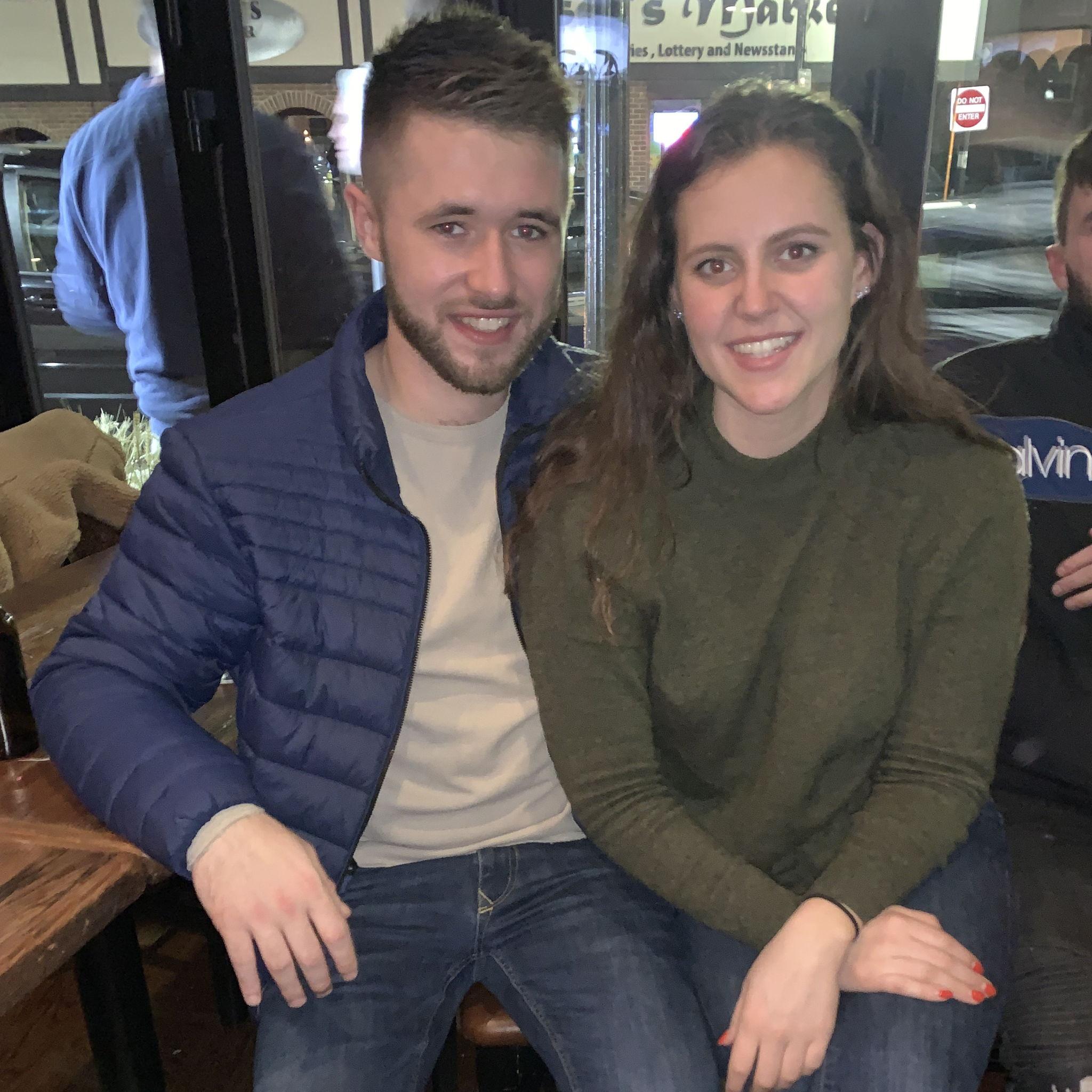 Our first photo together in South Boston in 2019