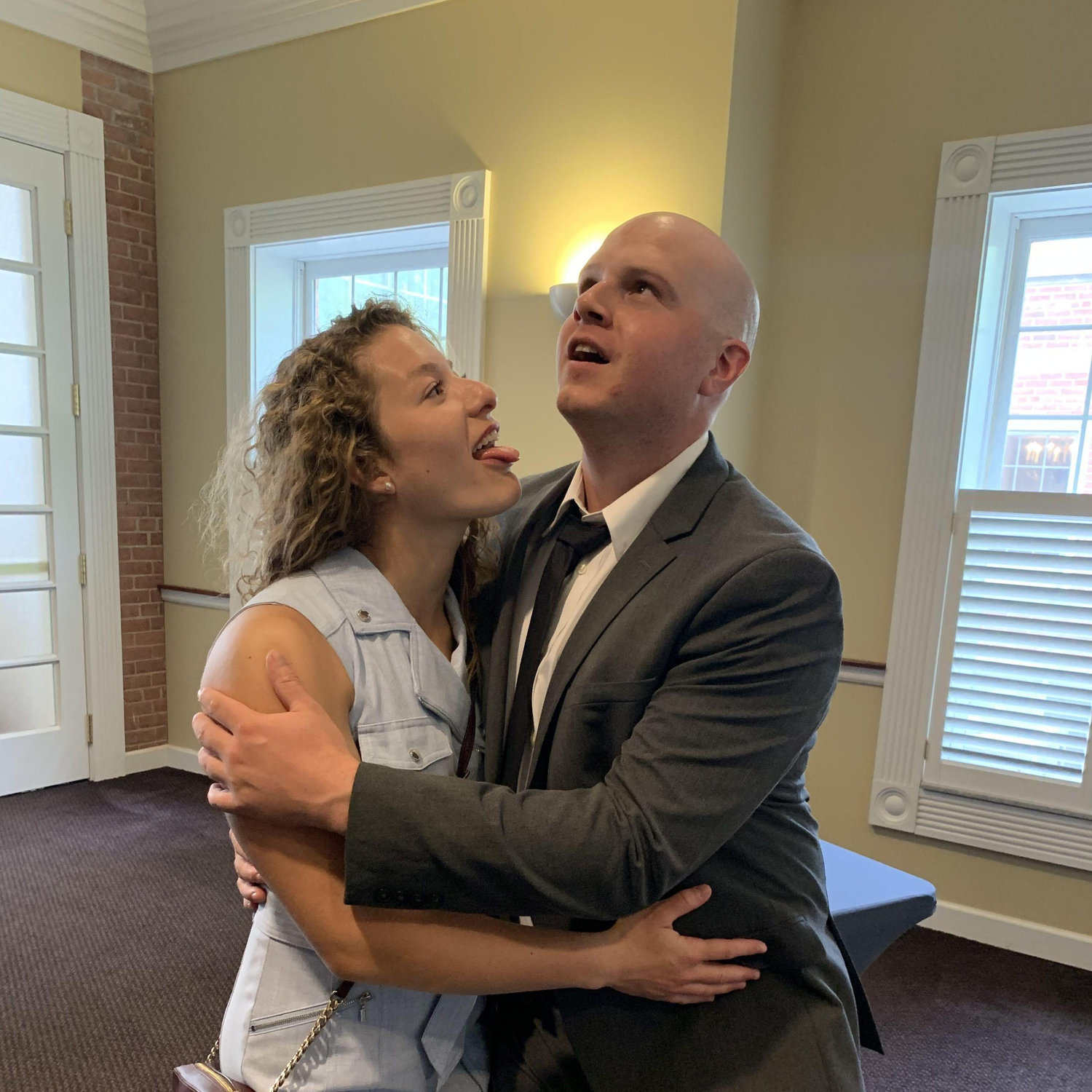 Alissa and Neal's very serious wedding