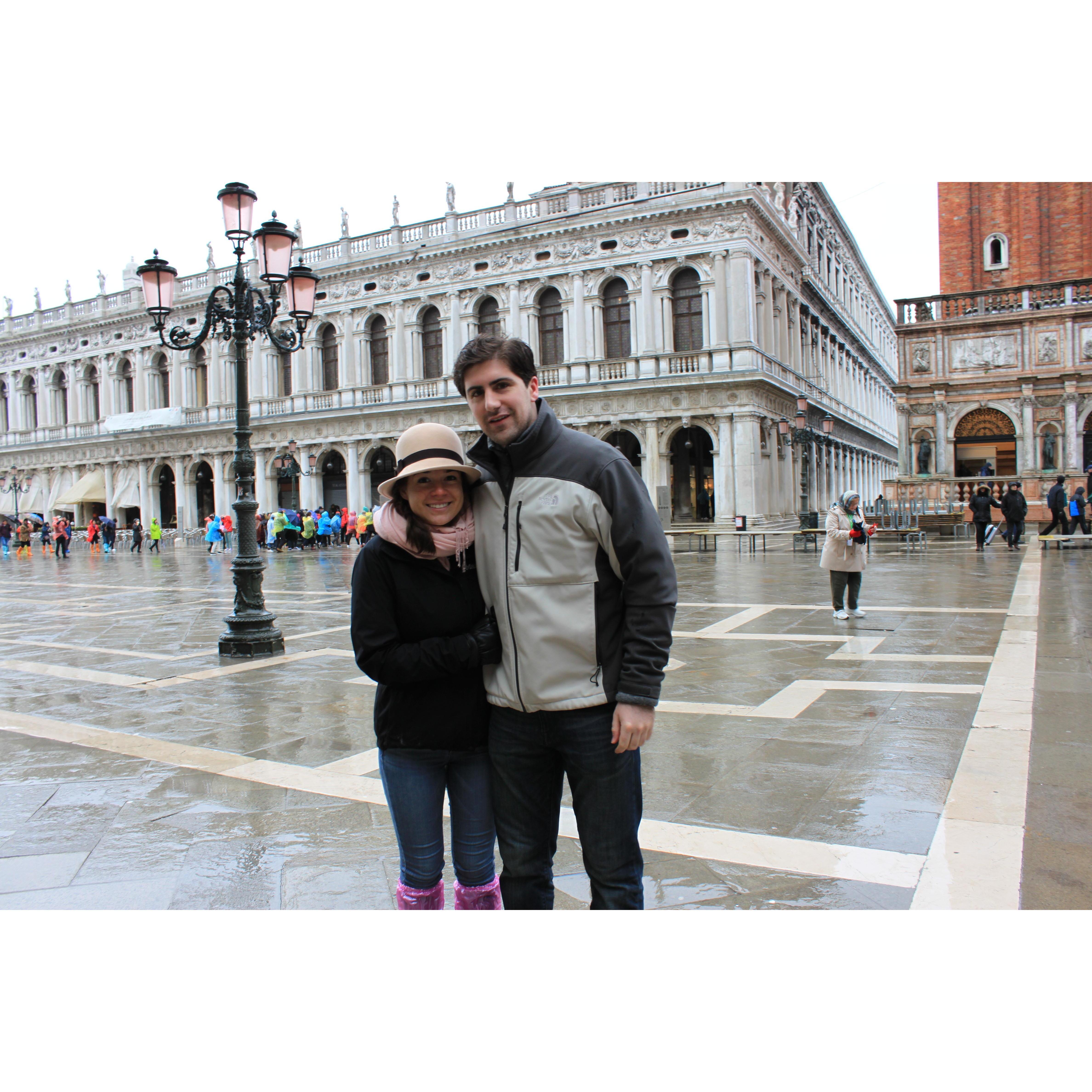 St. Marks Square, Venice.
Not under water at that time!