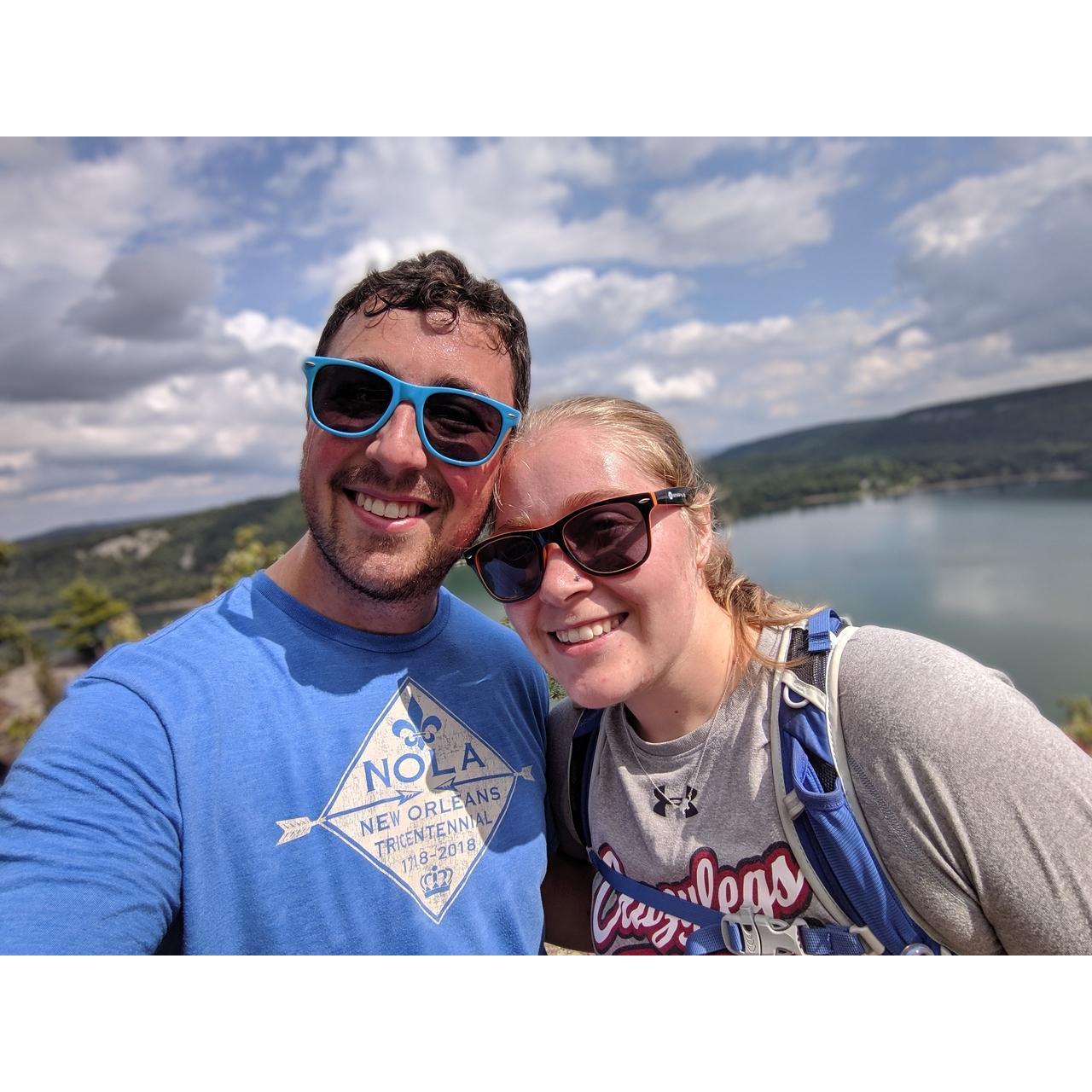One of many hiking trips. This one was to Devils Lake.