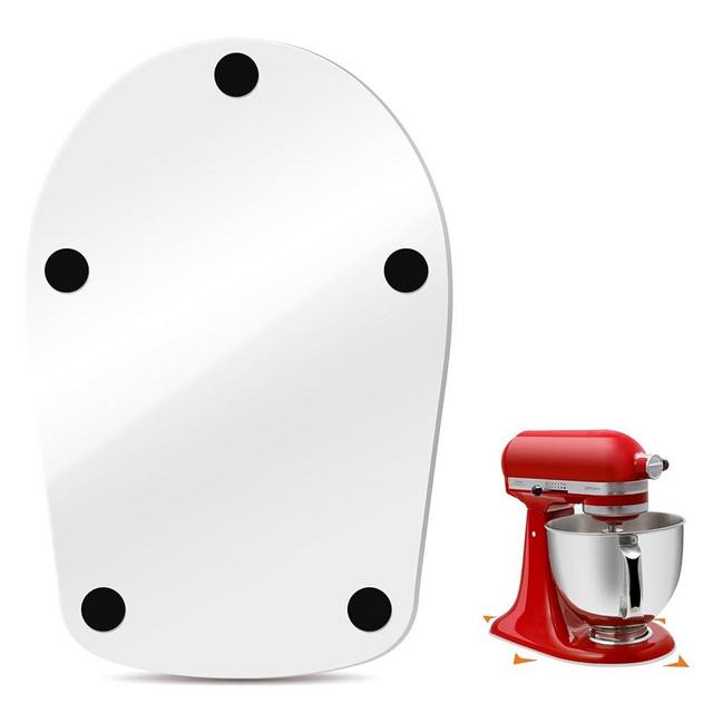 SIUDANGKA Mixer Slider Mat for KitchenAid 4.5-5 QT Stand Mixer, Acrylic Convenient Sliding Tray Appliance Sliders for Kitchen Appliances Kitchen Aid Mixers Accessories, Clear