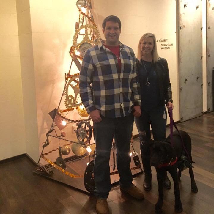 Comanche’s first trip and our first Christmas together 🌲