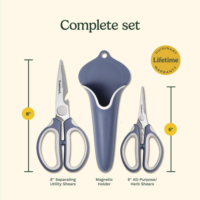 Cuisinart 3pc Shear Set In Magnetic Storage Holder