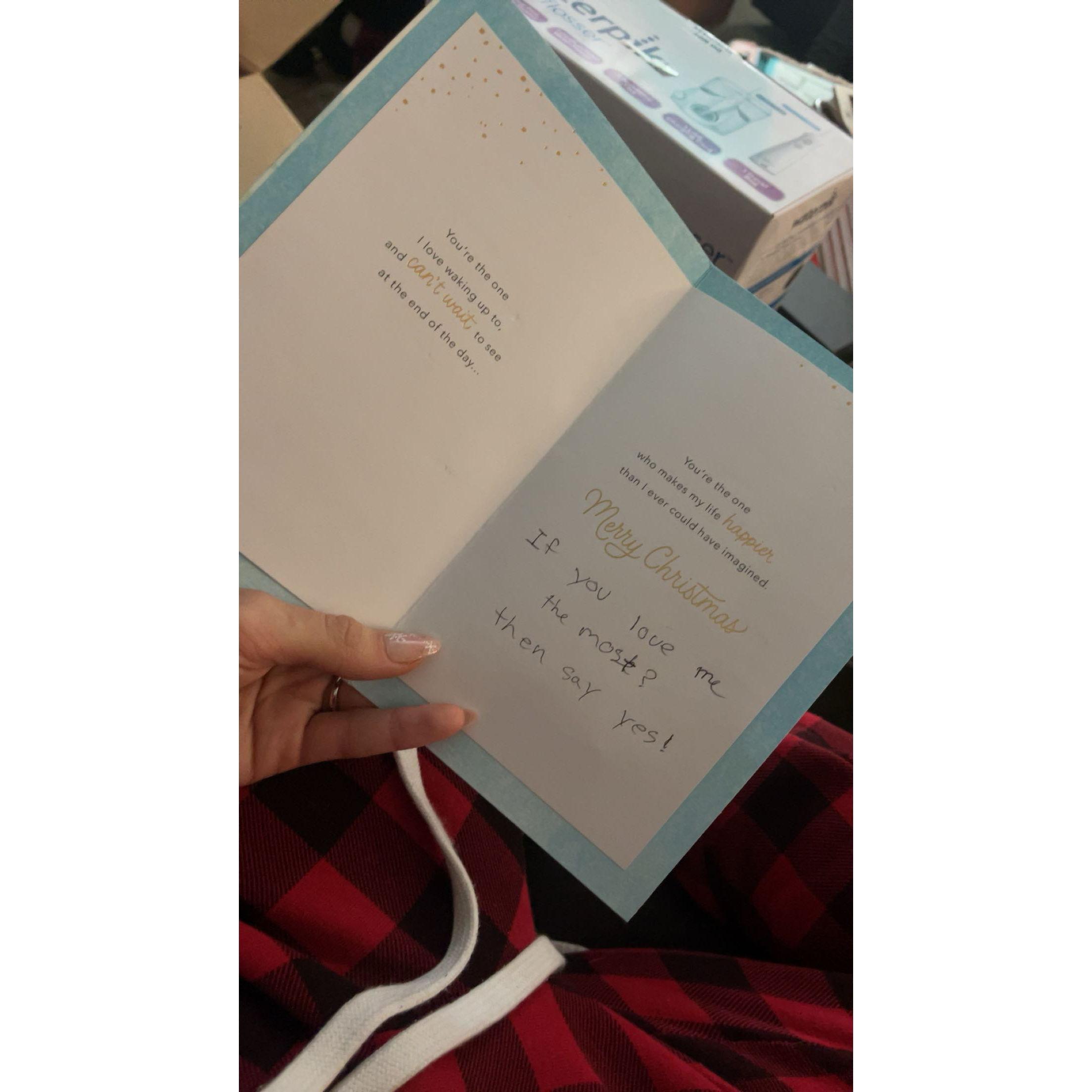 Addison's engagement card <3