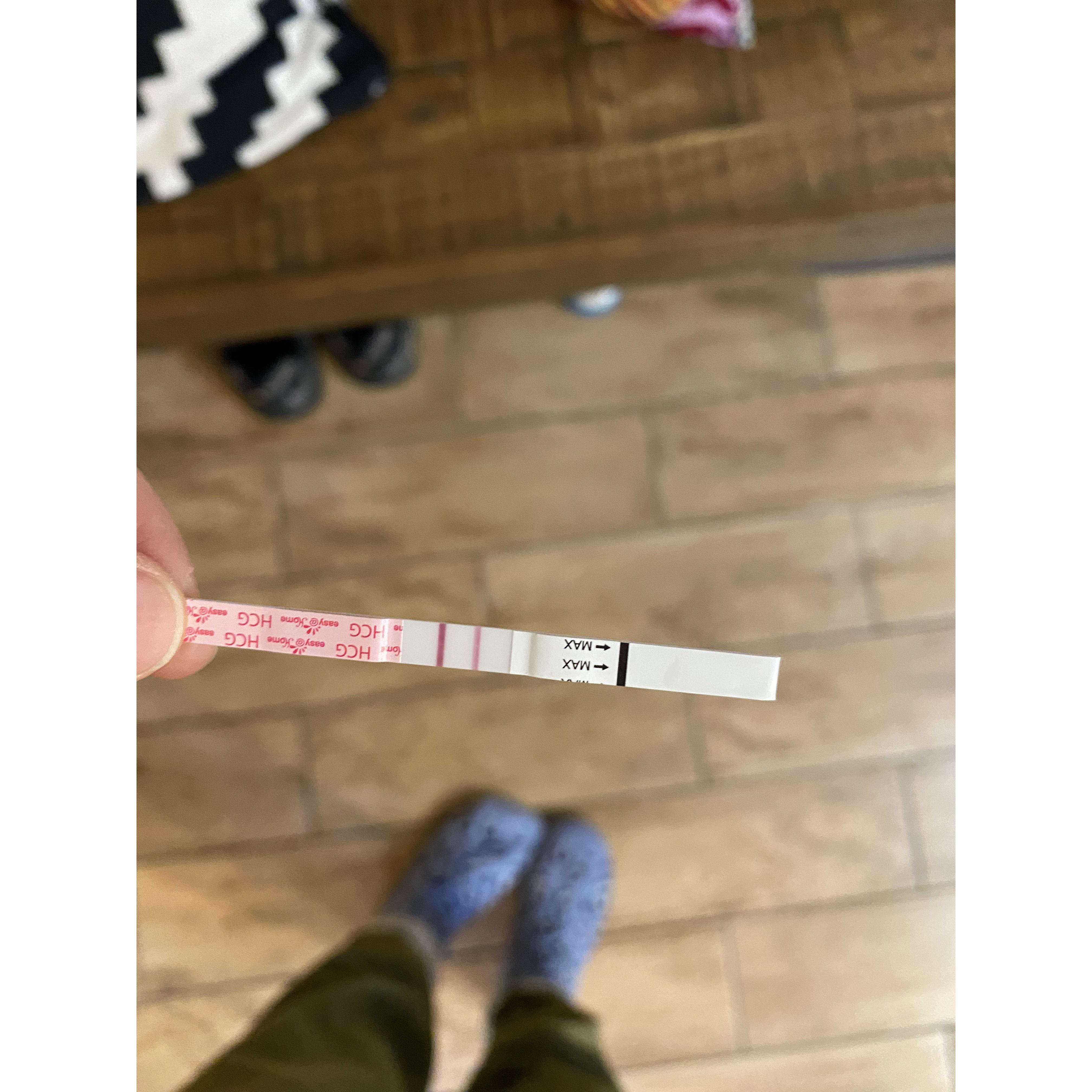 Alex finds out she's pregnant! February, 2022.