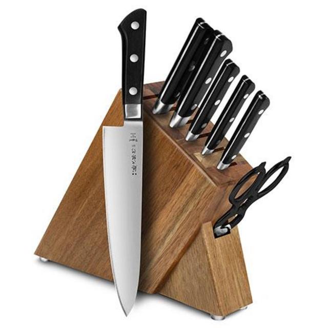 Tojiro DP 8 Piece Slim Knife Block Set