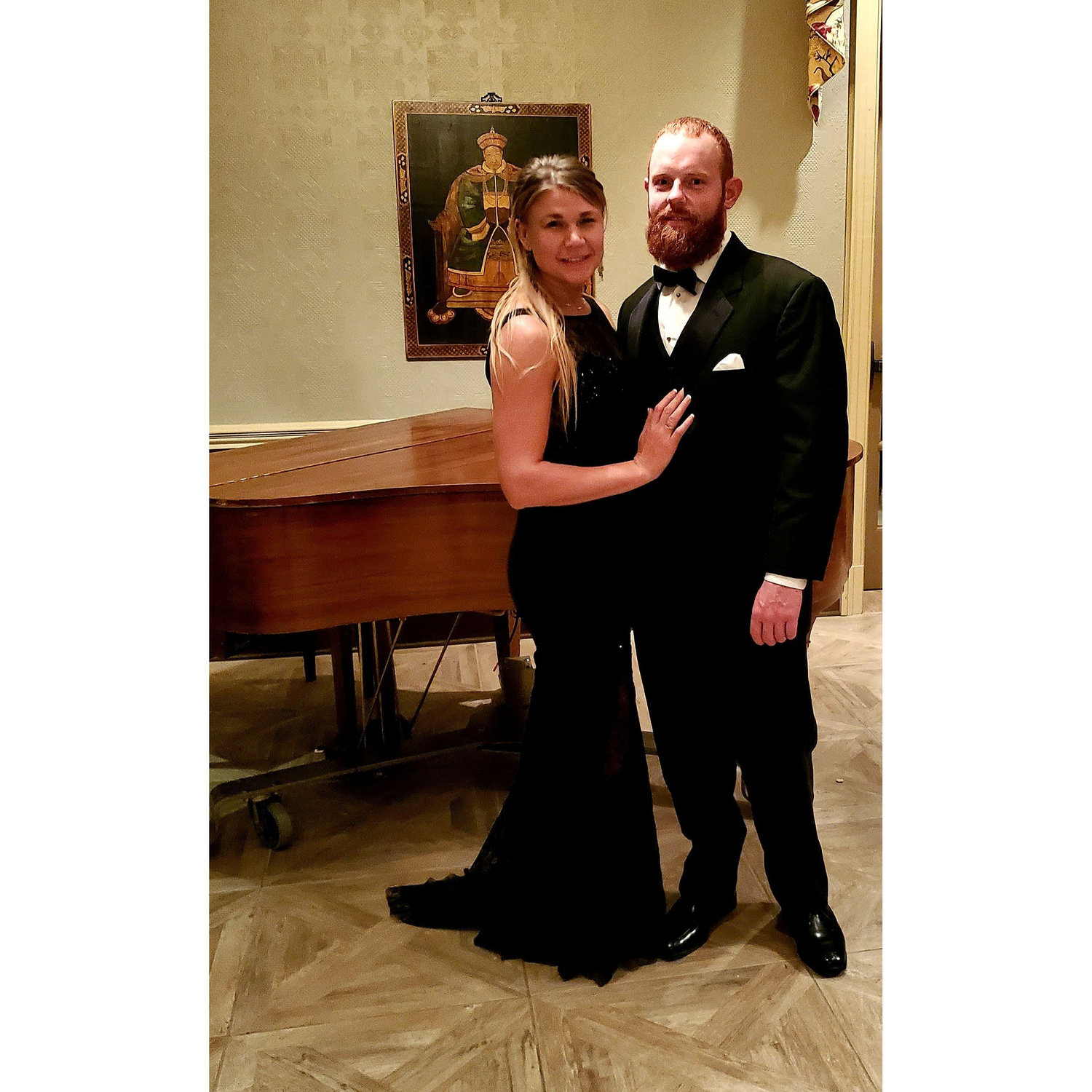 Our first wedding together