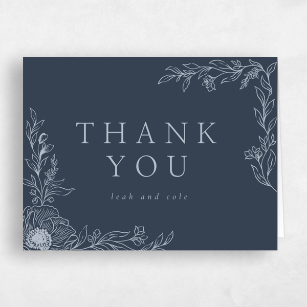 Mauve Landscape | White | Zola Thank You Cards