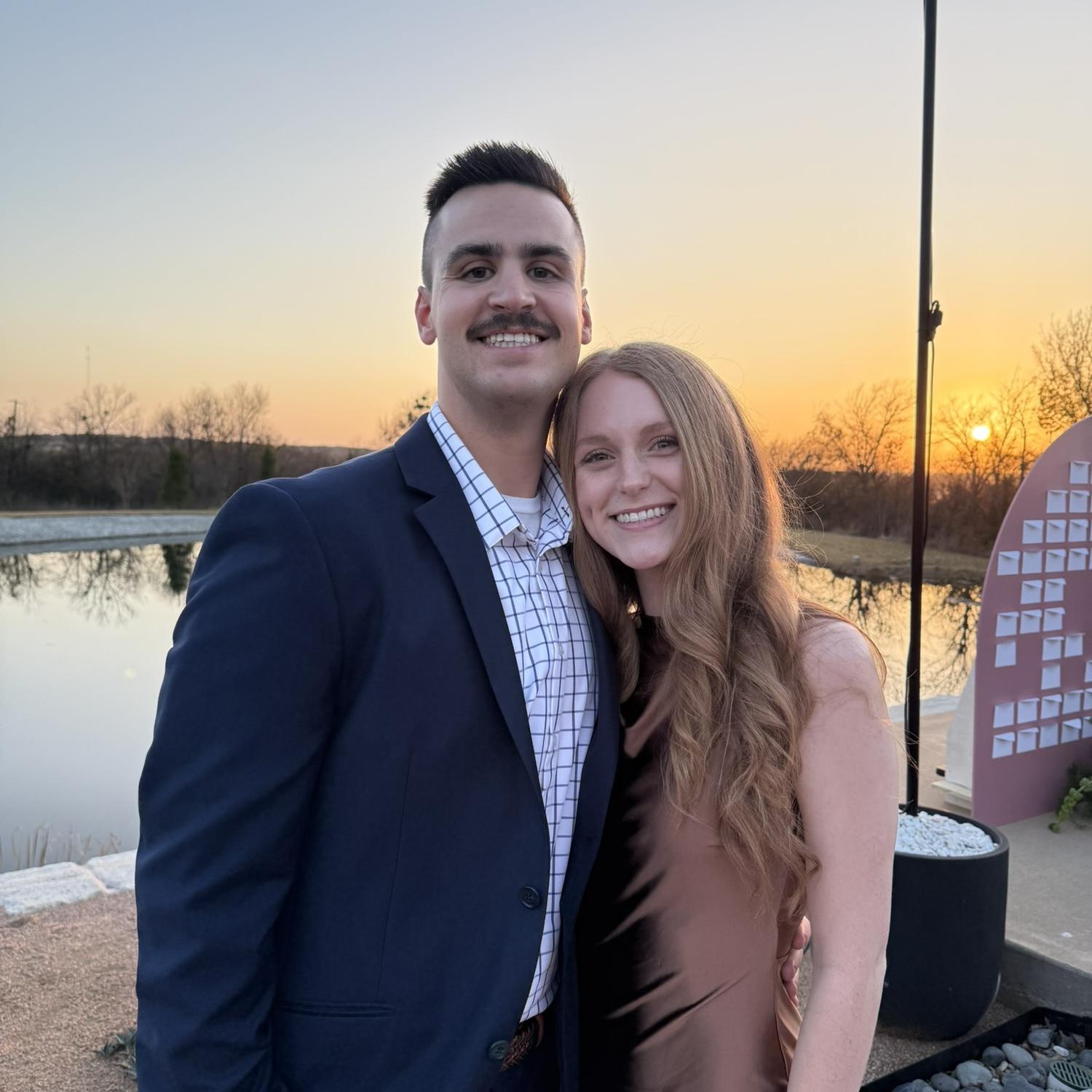 Clay and Aubrey at Darren and Tucker’s wedding