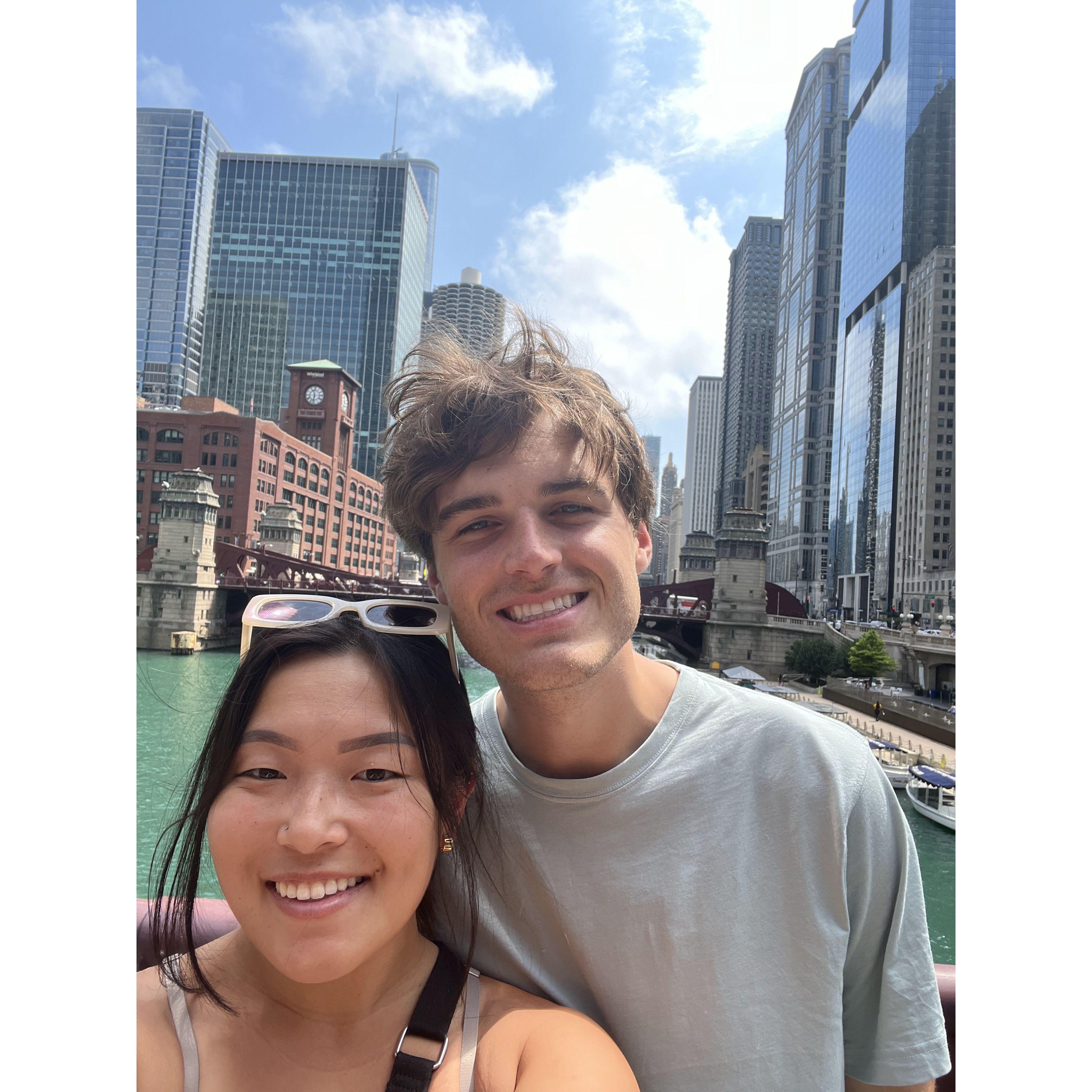 The architecture tour in Chicago