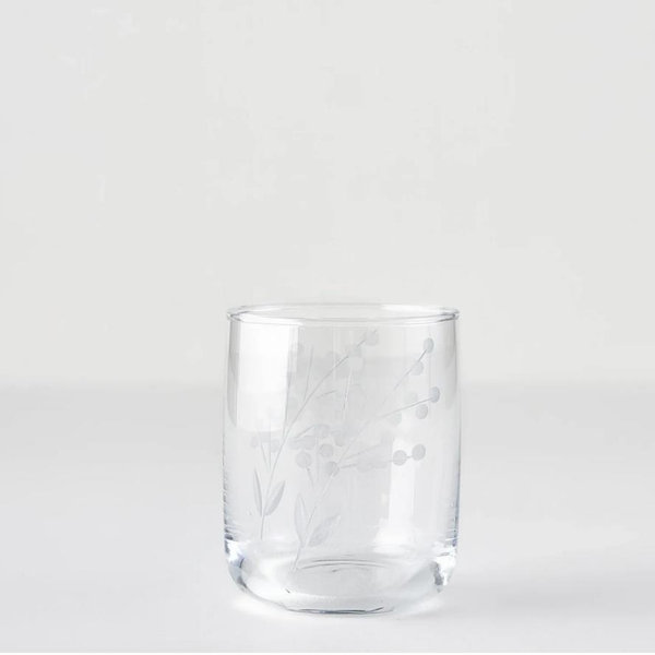 Exclusive Floral Etched Tumbler (Set of 6) - Bella Maison