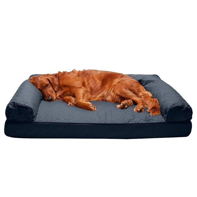 Furhaven Pet - Orthopedic Living Room Sofa-Style Couch Dog Bed for Dogs & Cats - Multiple Styles, Sizes, & Colors