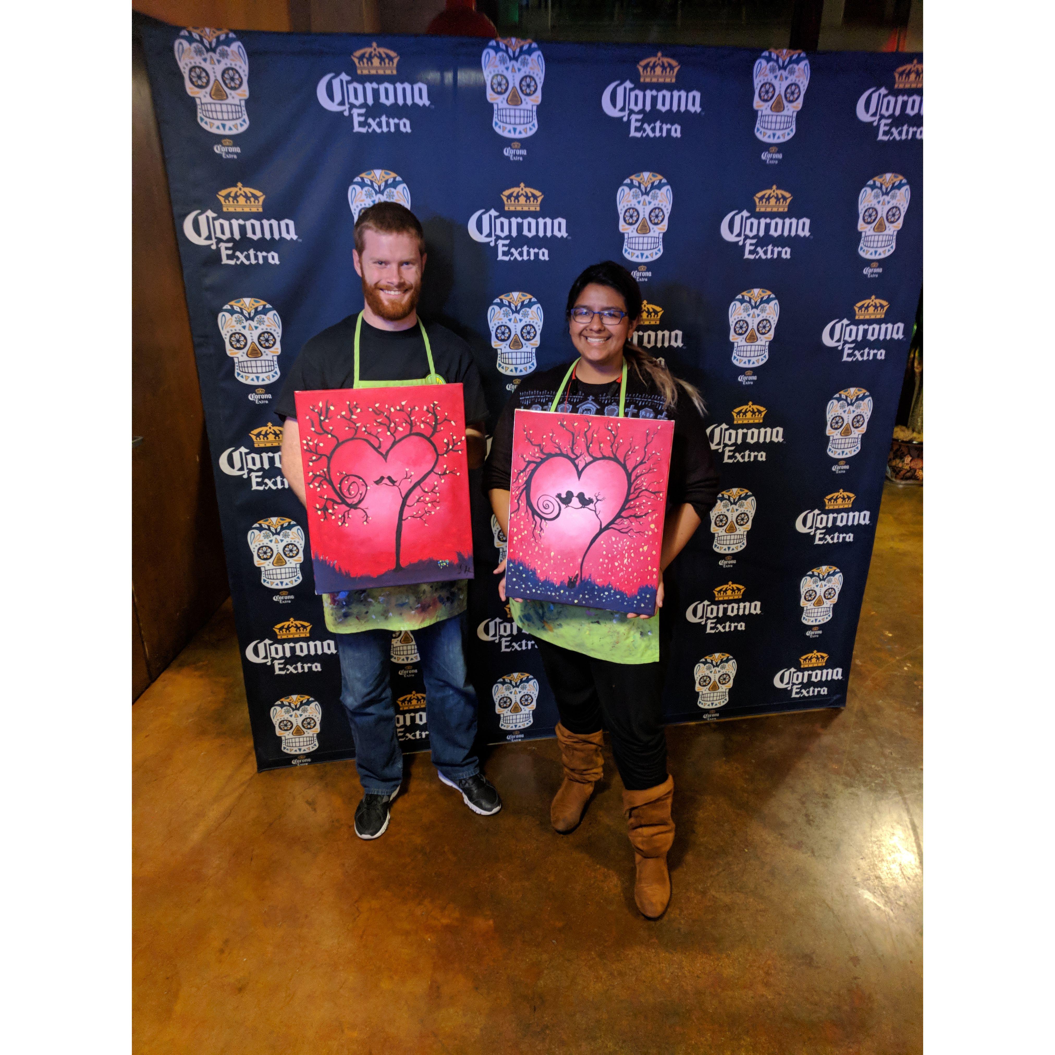 Sam & Rocio Paint Night