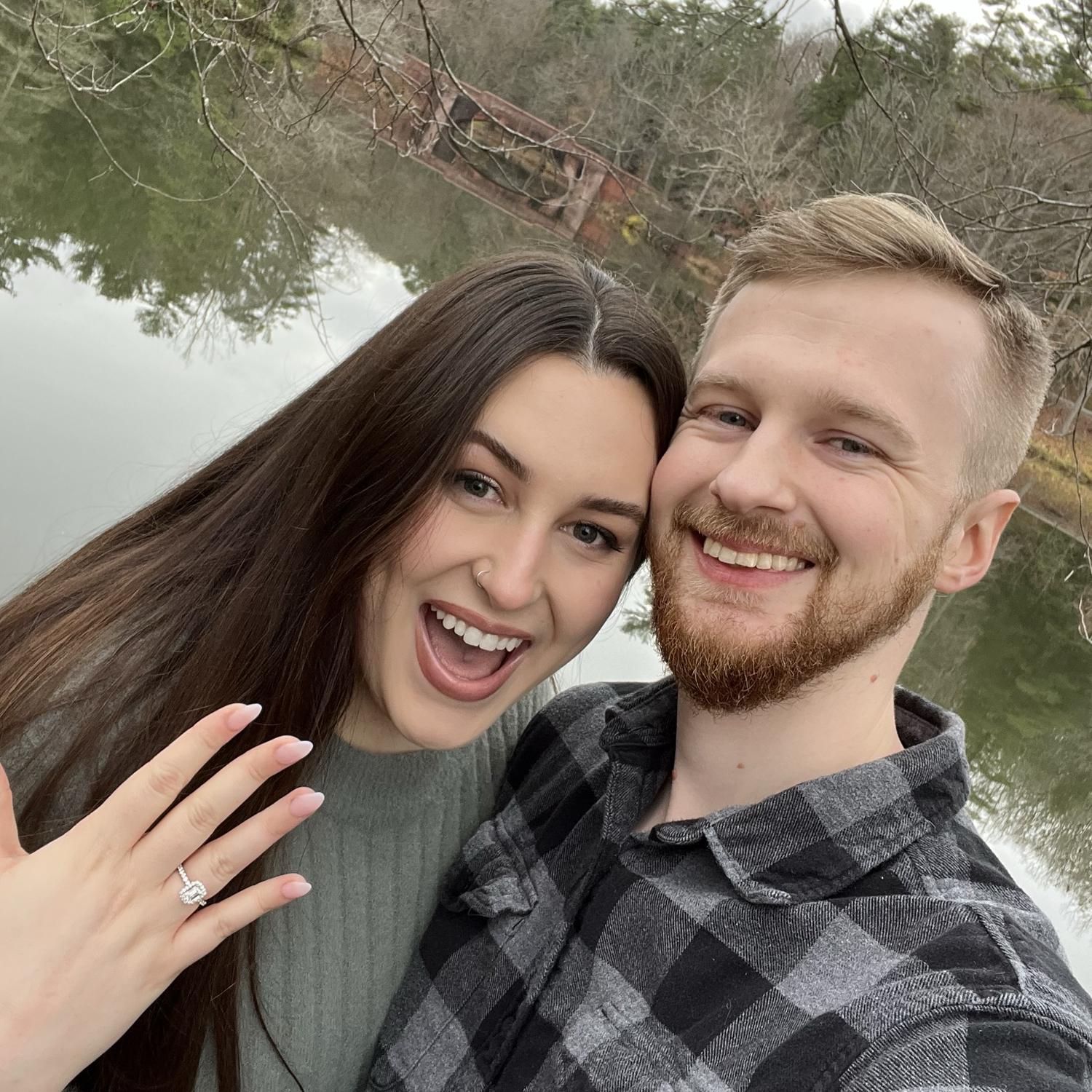 December 11, 2022 - The day we got engaged at the Biltmore Estate. Robby proposed at Bass Pond, we were the only people around and it was perfect.