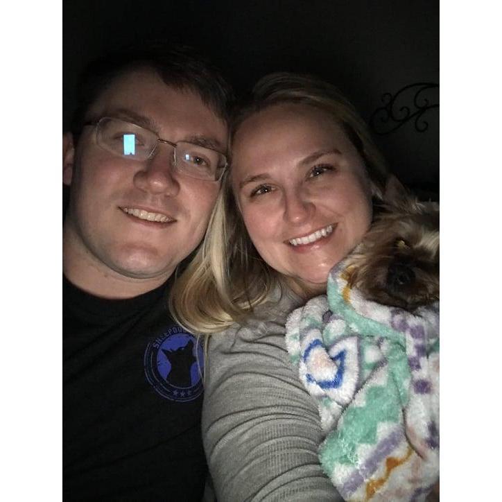 This is our first family picture! Miss Luna loves her daddy!!