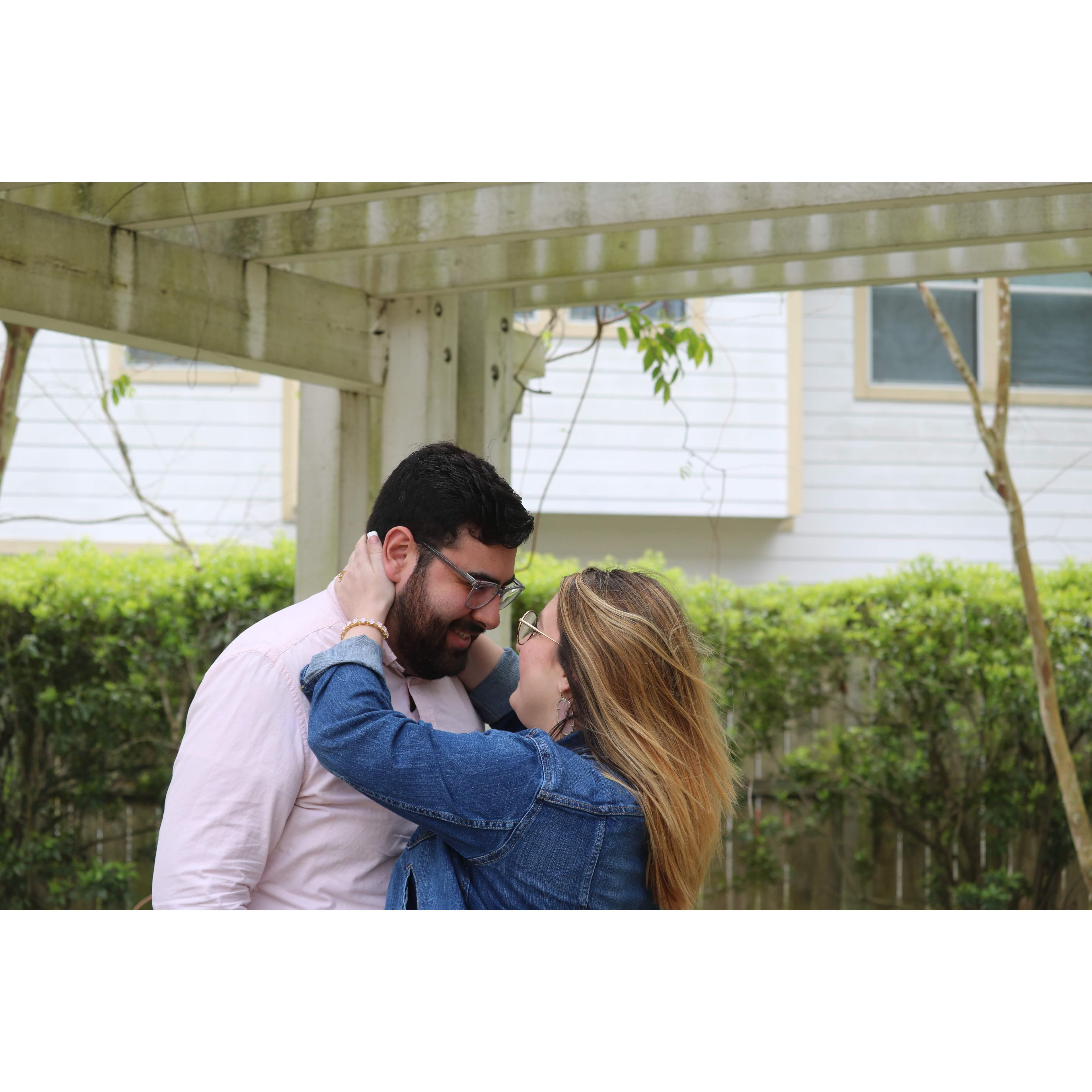 A photo from our photoshoot for our invitations!