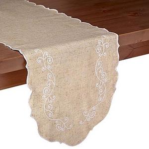 Lenox® French Perle 54-Inch Table Runner in Linen