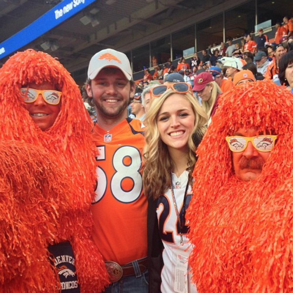 First Broncos game together.