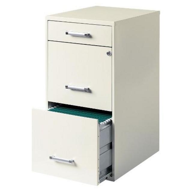 HIRSH 3-Drawer File Cabinet Steel