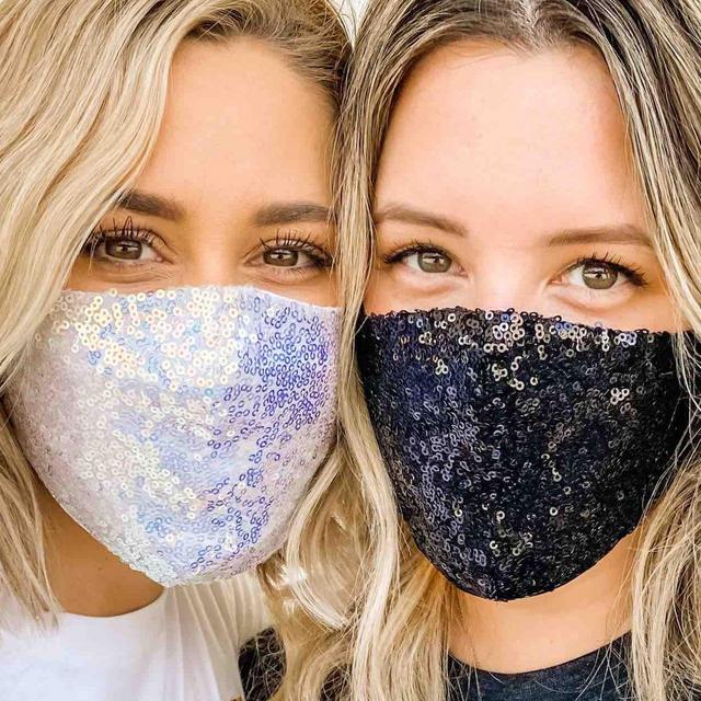 Sequin Bachelorette Party Face Masks |...
