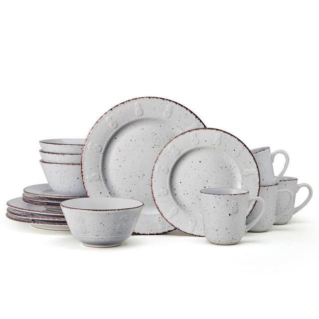 Pfaltzgraff® Pineapple Round 16-Piece Dinnerware Set in White