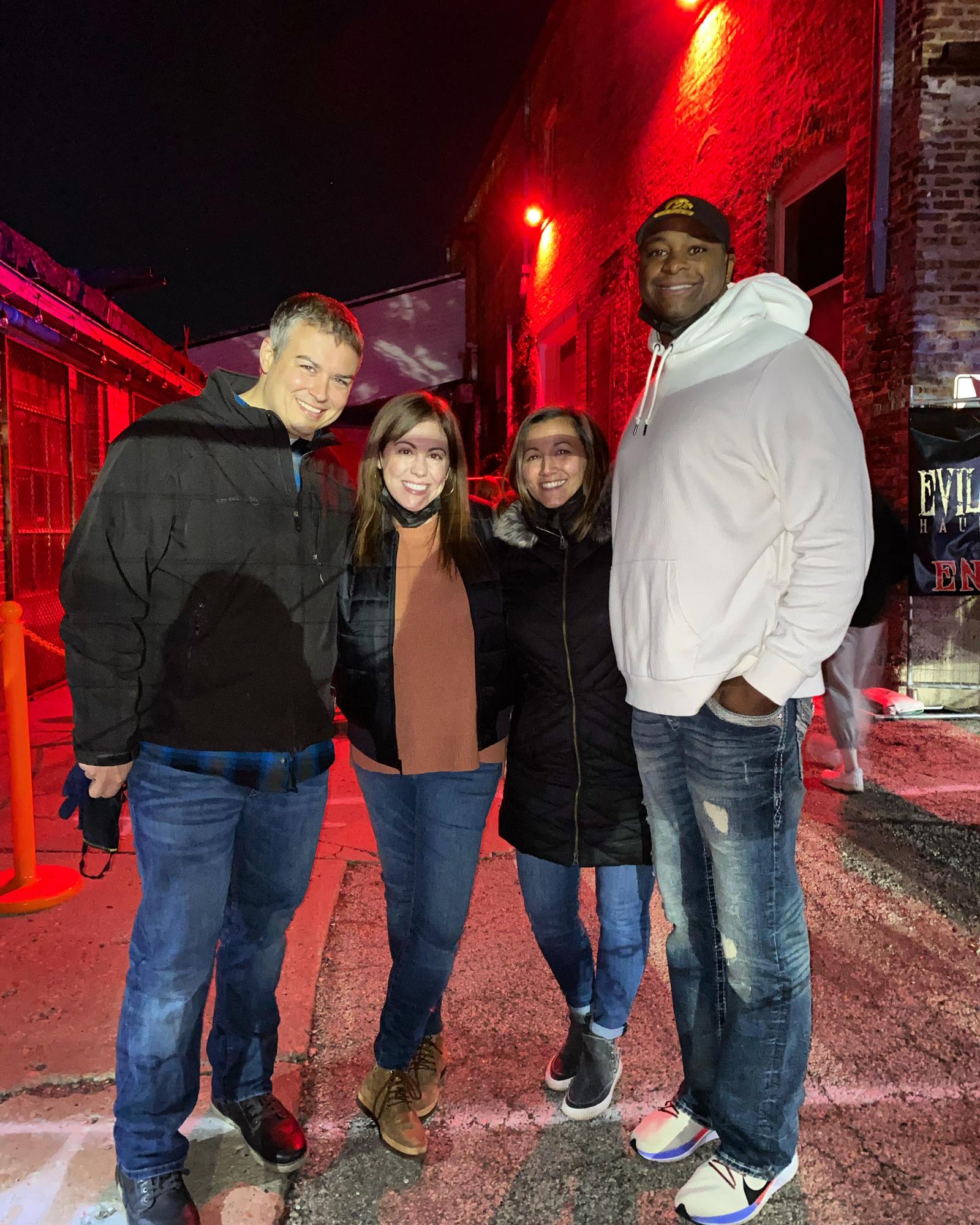 Halloween Haunted house with Courtney and Josh. Chicago 2021.