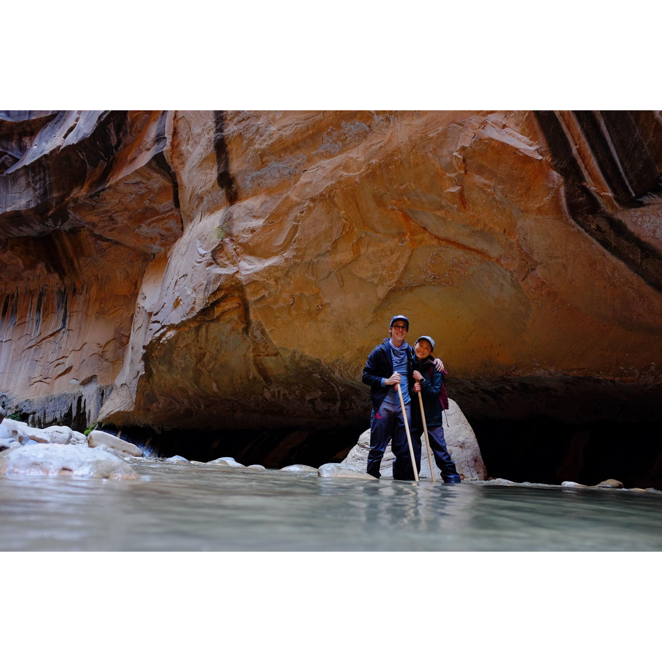 Hiking the Narrows in Zion National Park