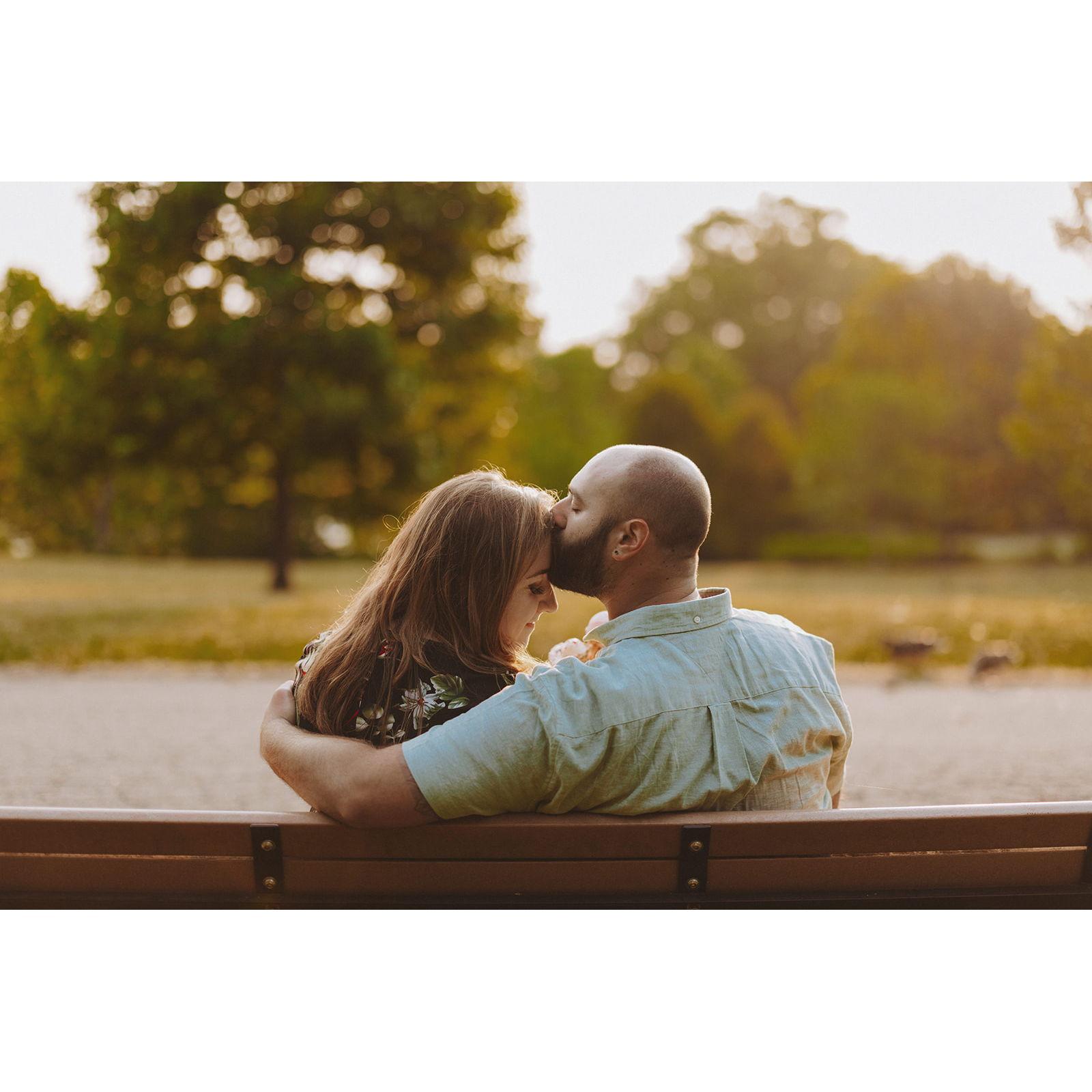 This is "our bench." It's where we made our relationship official!
