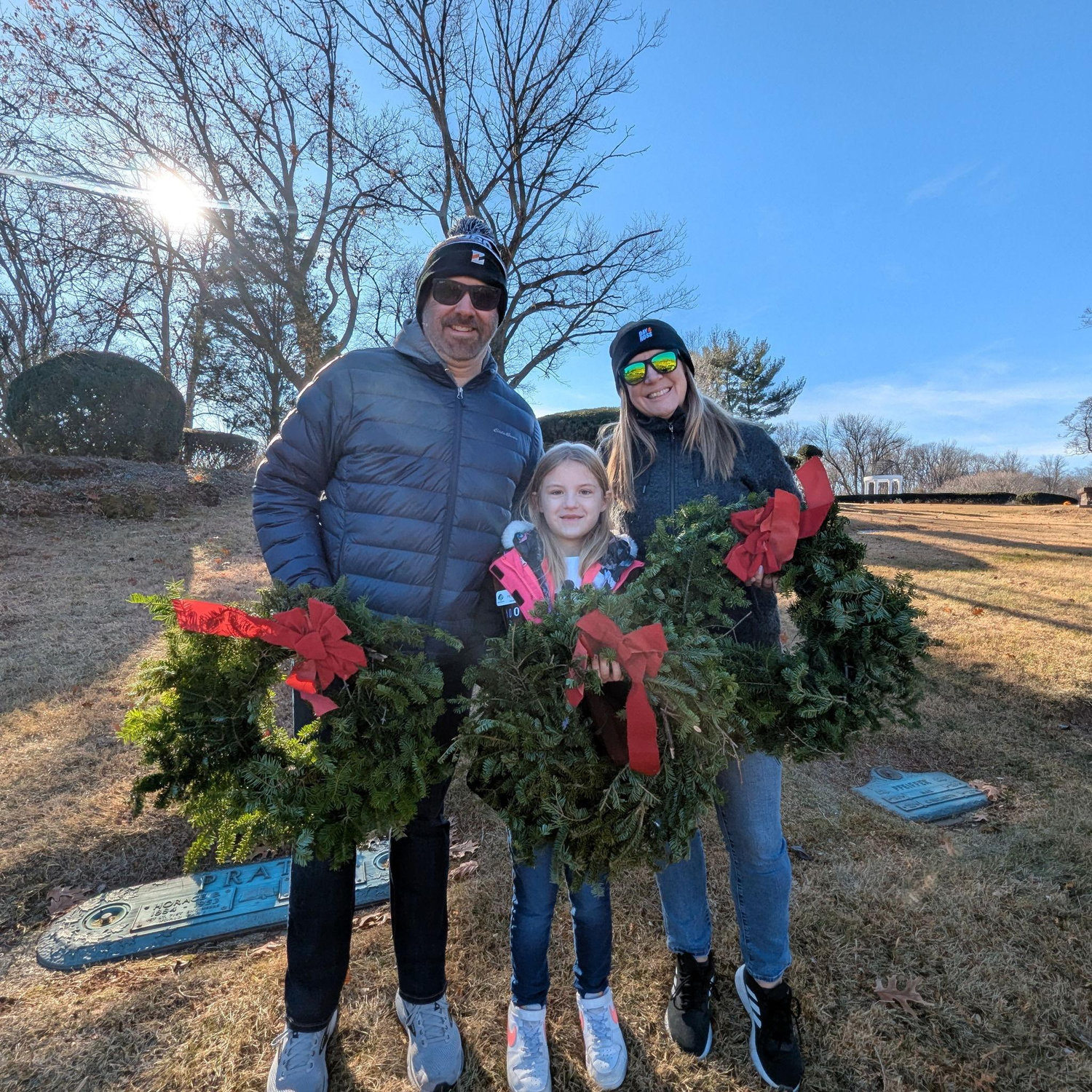 Volunteering for Wreaths Across America with Peyton