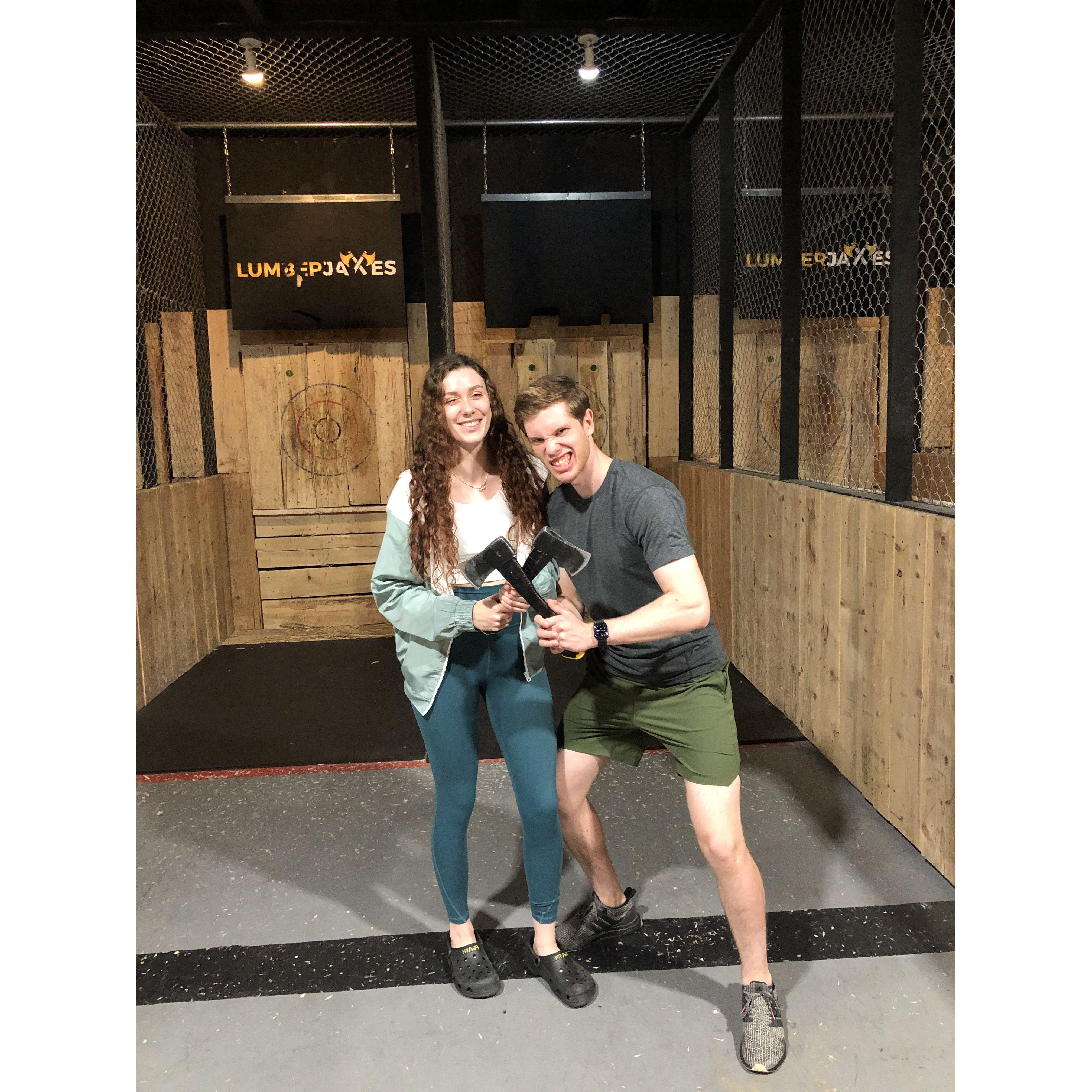 Ax throwing!