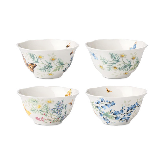 Lenox Butterfly Meadow Herbs Rice Bowls, Set of 4