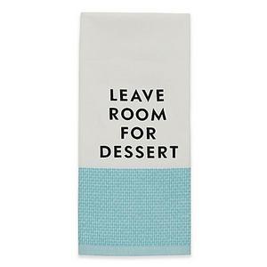 kate spade new york "Leave Room for Dessert" Kitchen Towel in Aqua