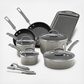 Classic Brights Porcelain II Nonstick 14-Piece Cookware Set