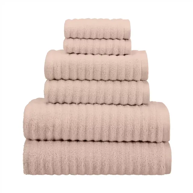 Haven™ Wave Organic Cotton 6-Piece Towel Set in Silver Peony