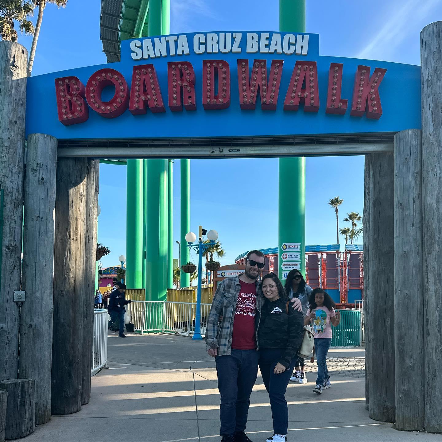 We love weekend trips, here we are in Santa Cruz