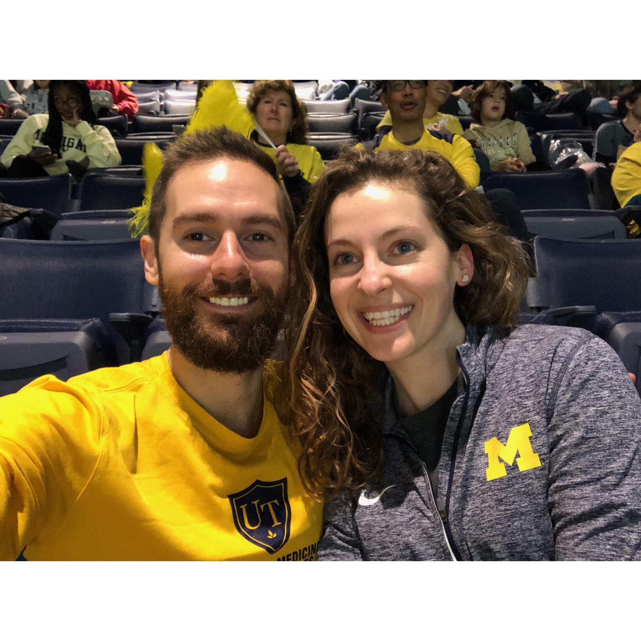 Year 4 - Michigan Women's basketball game!
