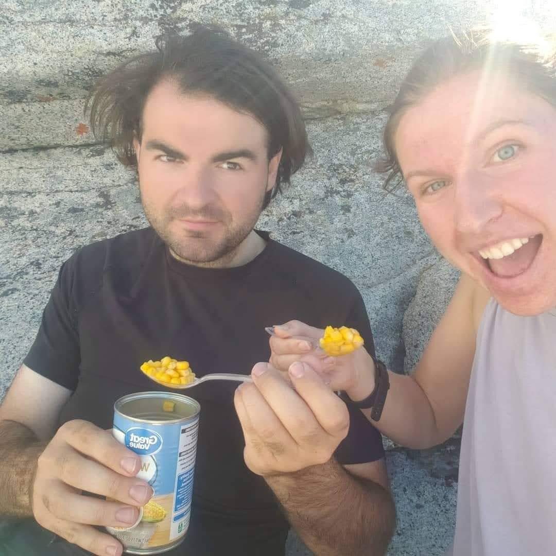 Half Dome wouldn't have been complete without a can of corn.