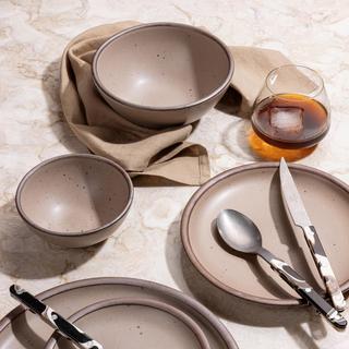 Shallow 5-Piece Dinnerware Set, Service for 1