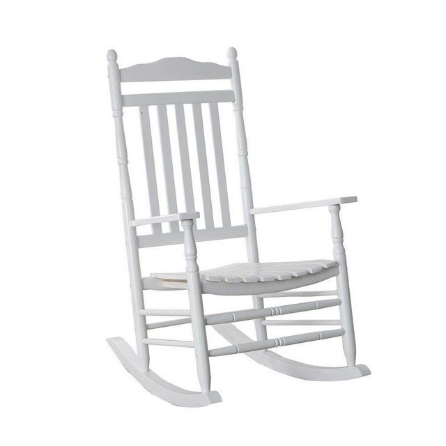 Wooden Porch Rocker White Outdoor