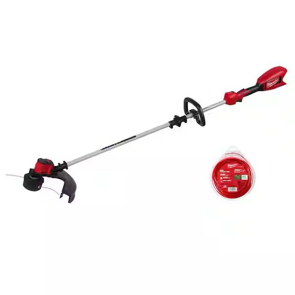Milwaukee M18 Brushless 18V 16in. Cordless Battery Powered String Trimmer (Tool-Only) w/ 0.080 in. x 150 ft. Trimmer Line 2828-20E-49-16-2712