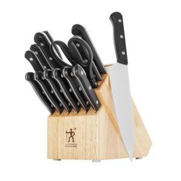 HENCKELS Solution 15-pc Knife Block Set - Natural