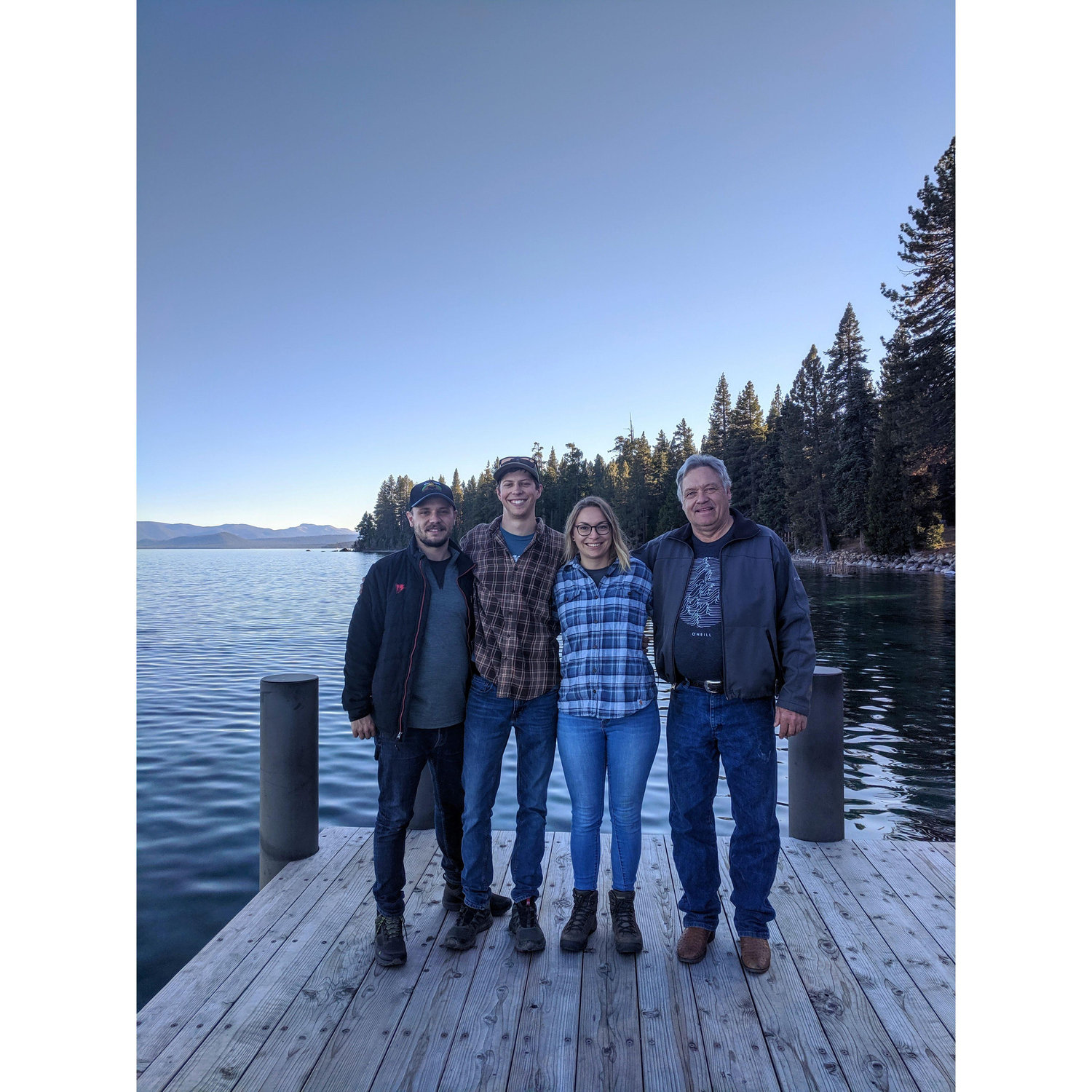 Tahoe with the family.
